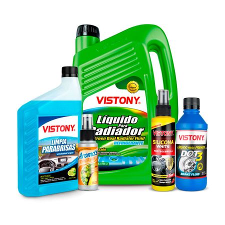 Limpiador Liquido Vistony Combo de Limpieza Integral para Auto