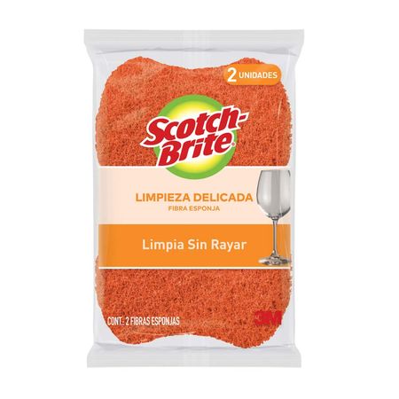 Esponja Cero Raya 2 en 1 Cocina Scotch Brite x 2 unidades