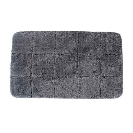 Piso de Baño Microfibra Bali Gris 45x75cm Orange