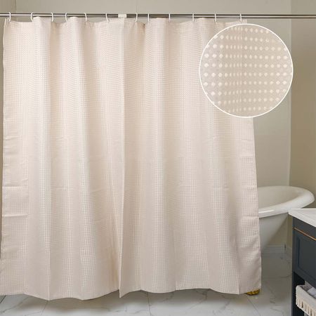 Cortina de Baño Poly Perla Beige 180x180cm Orange