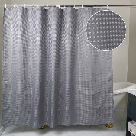 Cortina de Baño Orange Poly Perla Gris 180x180cm