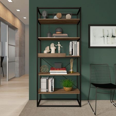 Estante Carraro Legno Negro