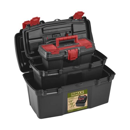 Caja de Herramientas Rimax 19+16+11 Negro Polipropileno