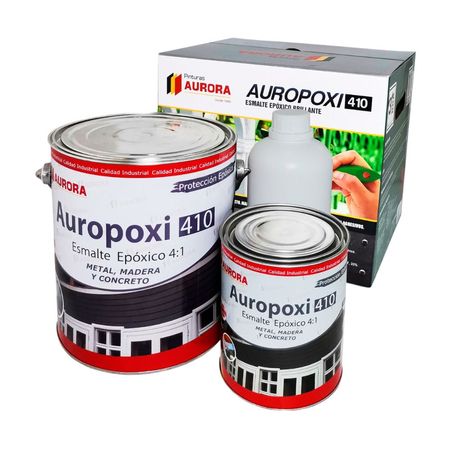 Pintura Epóxica Aurora Modelo 410 Negro Brillante de 28 cm