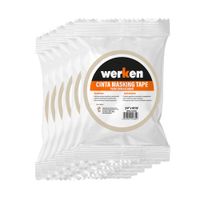 Cinta Masking Tape Werken Pack de 6 Rollos de 36.6m Blanco