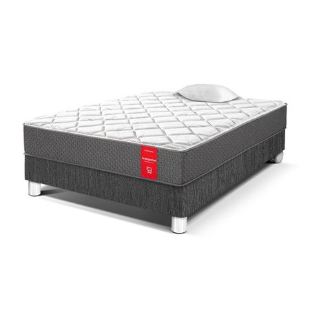 Cama Paraíso Su Majestad 1.5 Plazas Gris