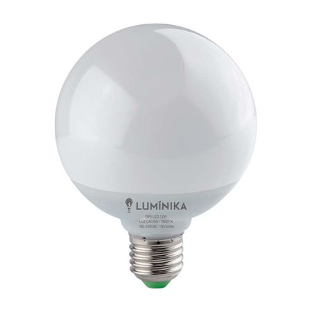 Foco LED Luminika Globo E27 12W Luz Cálida
