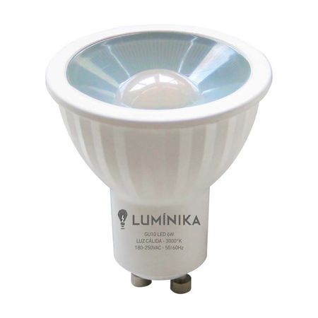 Dicroico LED Luminika GU10 6W Luz Cálida