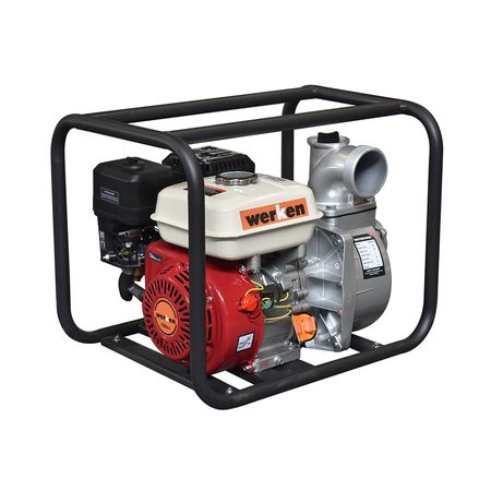 Motobomba a Gasolina Werken WB30 3' 6.5 HP Gris de 900 l/min