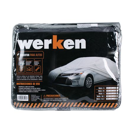 Cobertor de Auto Werken Talla L Gris Resistente al Agua