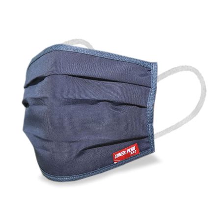 Mascarilla Nylon Polialgodón 19x14cm Plomo 10unid Cover Perú