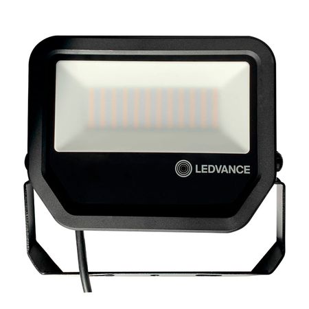 Reflector Led Negro 50W Luz Amarilla