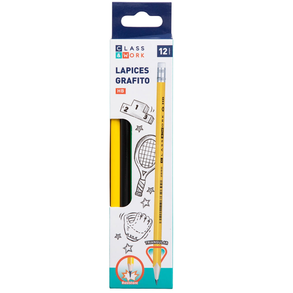 Lapices Grafito CLASS&WORK x12un