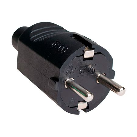 Clavija Bipolar Termoplástica Solera 16A 250V Negro