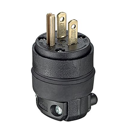 Enchufe 15A 125V L/T Caucho Leviton Levitón