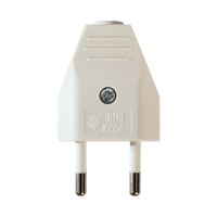 Clavija Enchufe Termoplástico 10A 250V Solera Redondo Blanco