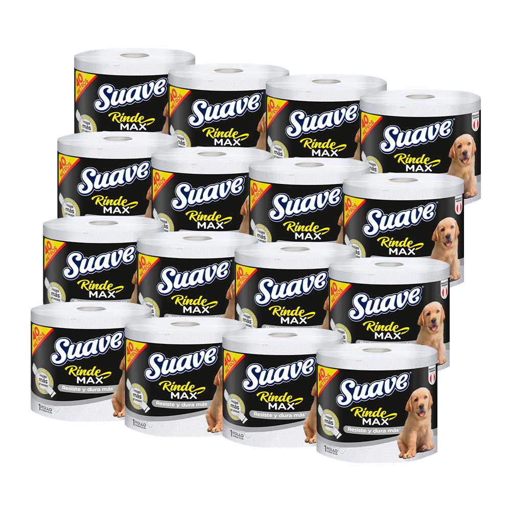 Papel Higiénico SUAVE Black 40Mts Plancha 12 Paquetes 1un c/u