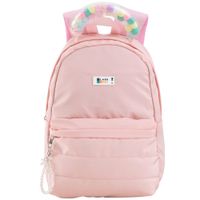 Mochila Pompones Asa Rosa CLASS&WORK