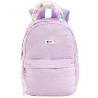 Mochila Pompones Asa Lila CLASS&WORK