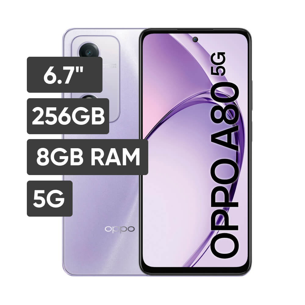 Smartphone OPPO A80 6.67"" 8GB 256GB 50MP Lila