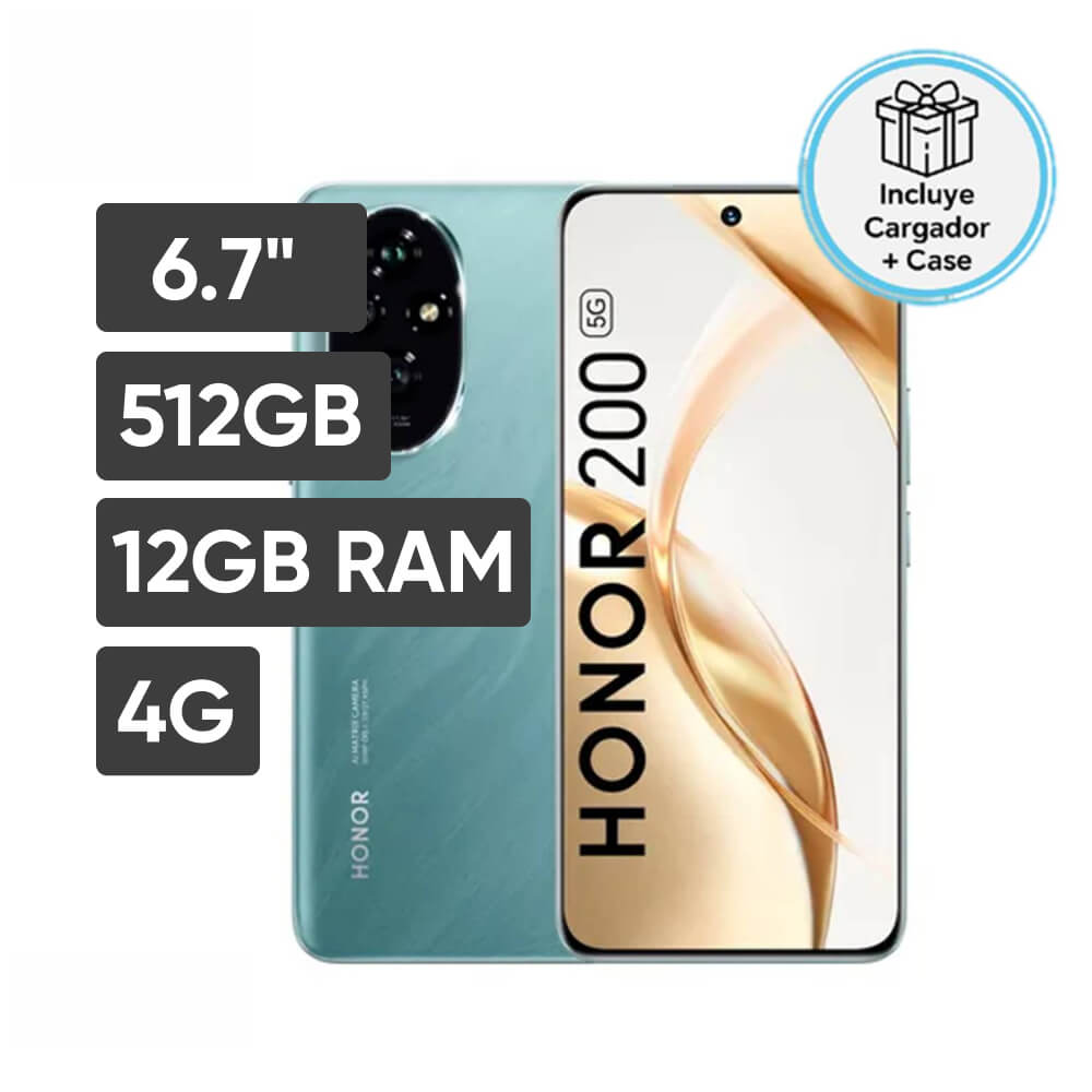 Smartphone HONOR 200 6.7"" 12GB 512GB 50MP+50MP+12MP Verde