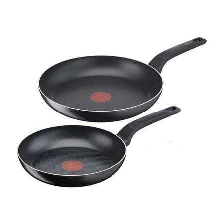 Set de Sarternes Easy Cook & Clean Aluminio 20/24cm Negro T-Fal
