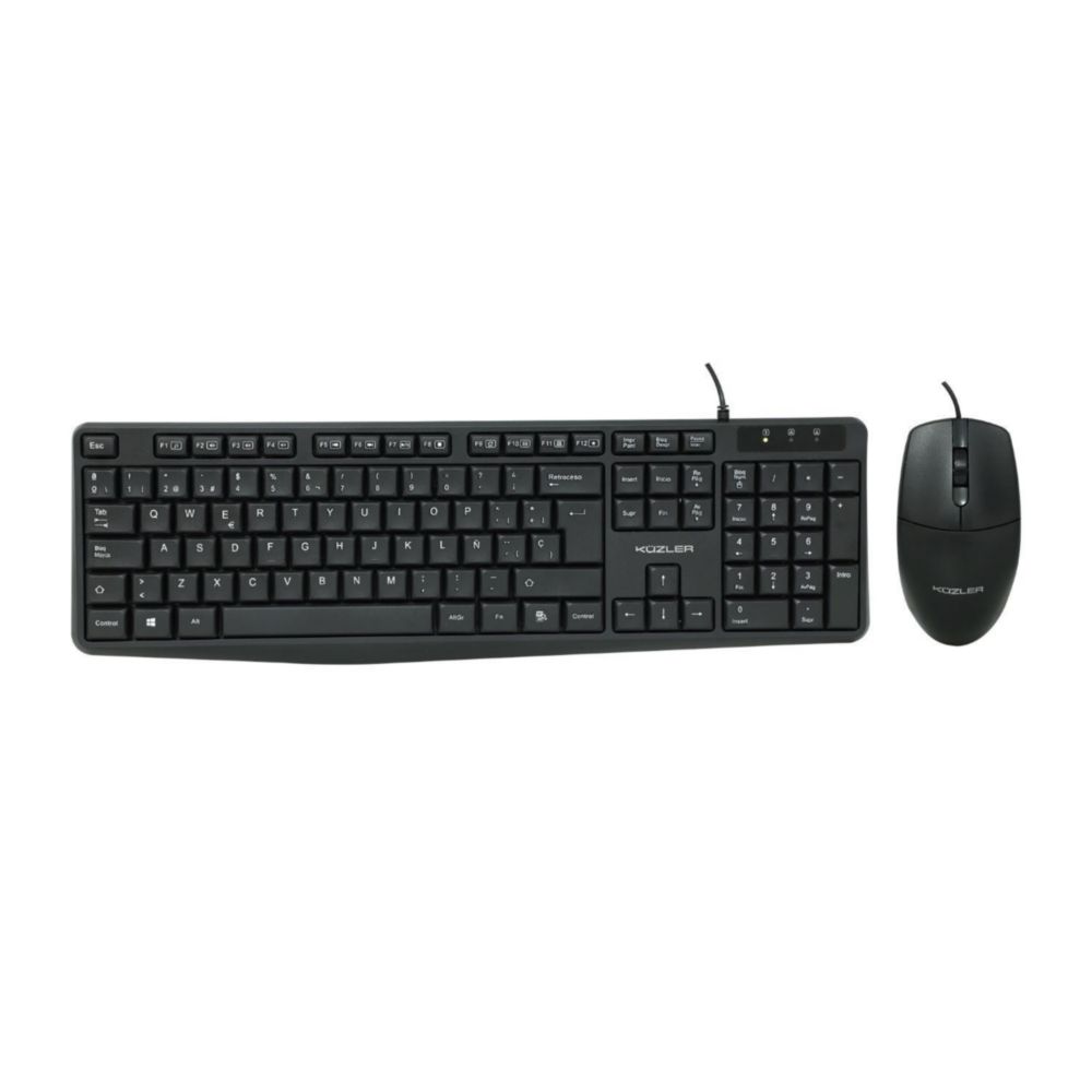 Combo KÜZLER Teclado + Mouse alámbrico TASKTWIN-1