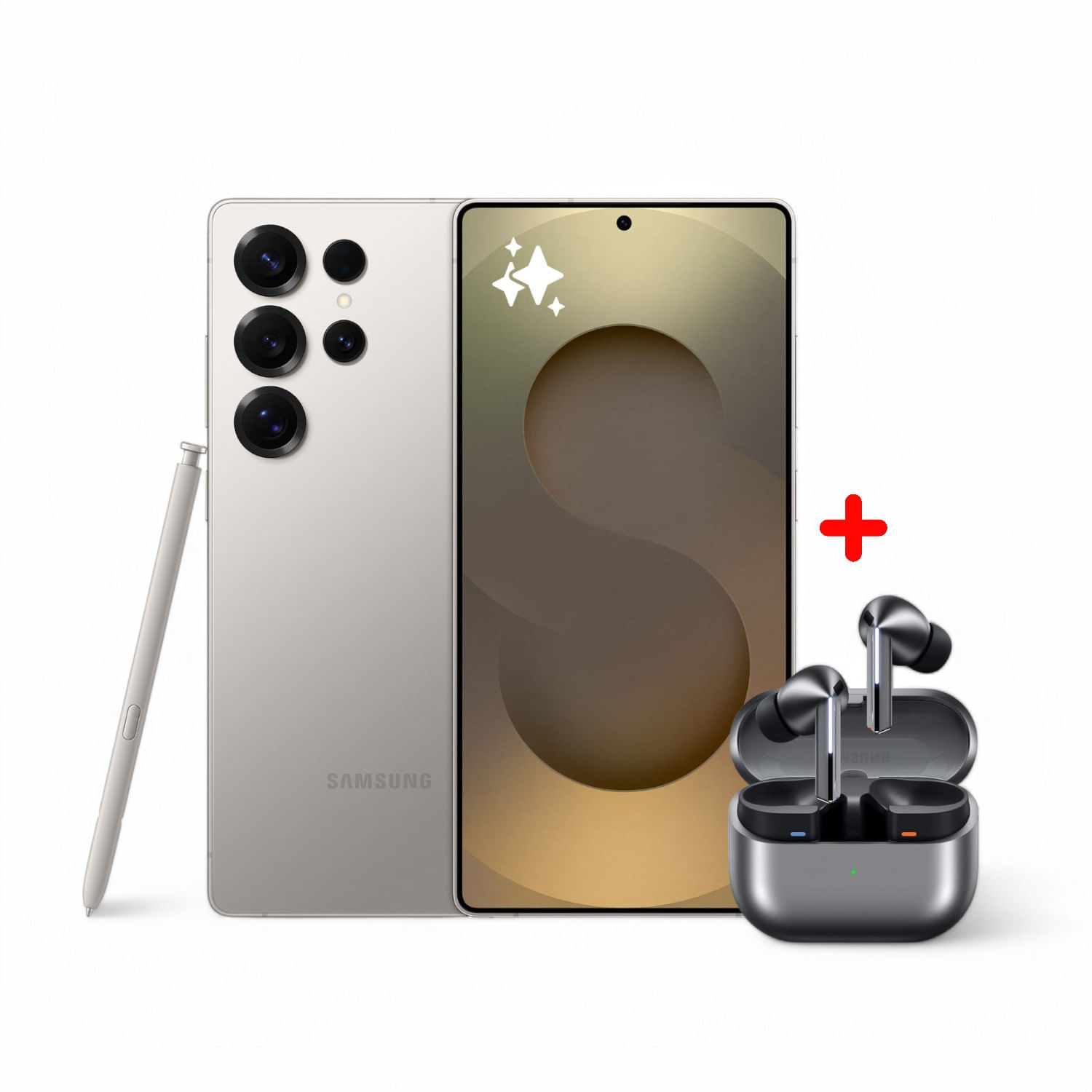 Celular Samsung Galaxy S25 Ultra 256GB 6.9"" SM-S938BZTLLTP Titanium Gray + Galaxy Buds SM-R630NZAALTA Silver