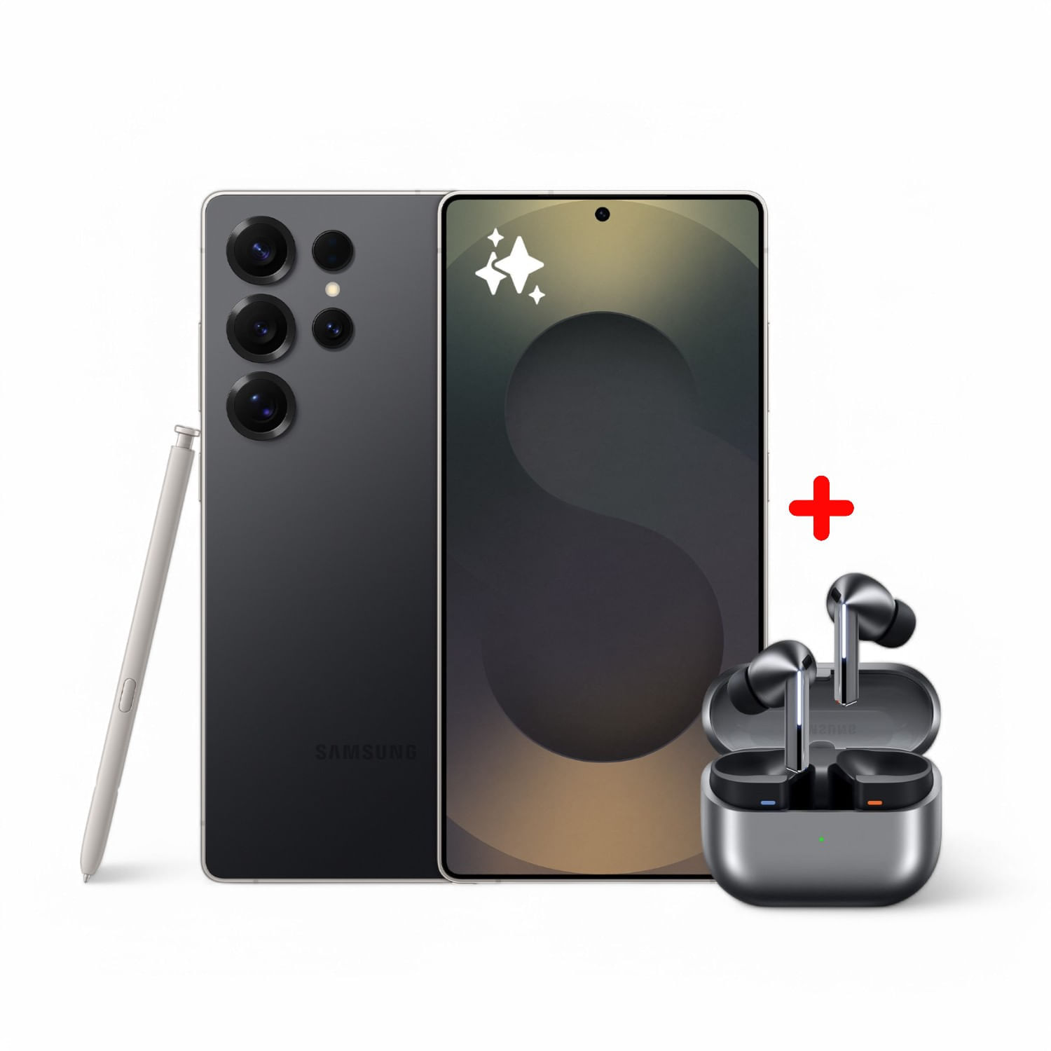 Celular Samsung Galaxy S25 Ultra 256GB 6.9"" SM-S938BZKLLTP Titanium Black + Galaxy Buds SM-R630NZAALTA Silver