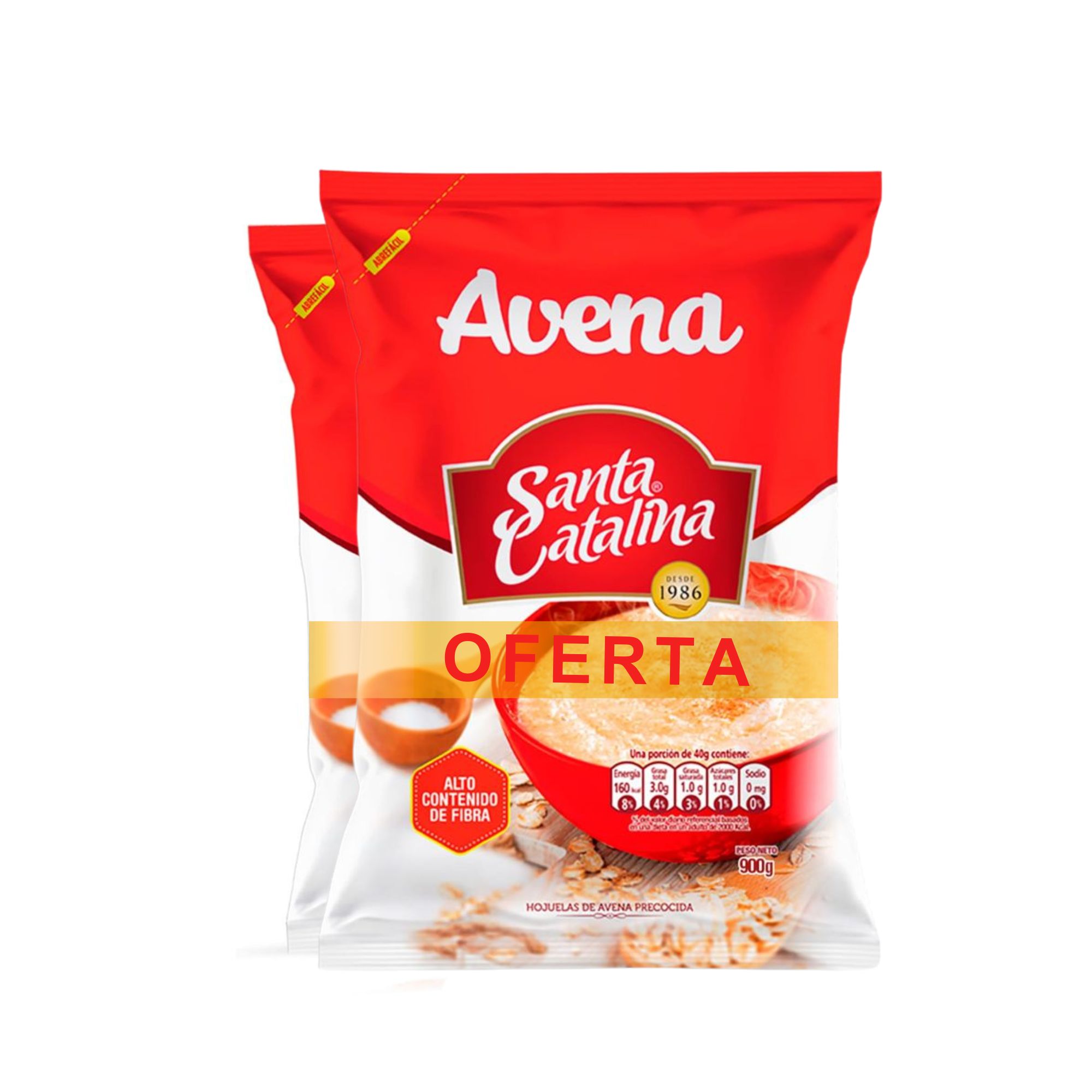 Avena SANTA CATALINA Duopack Bolsa 900g