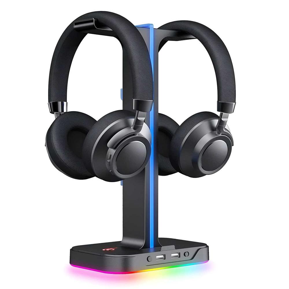 Soporte para Auriculares Havit RGB Doble Suspensión TH650