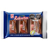 Galletas RELLENITAS GN Chocolate Vainilla Paquete 8un