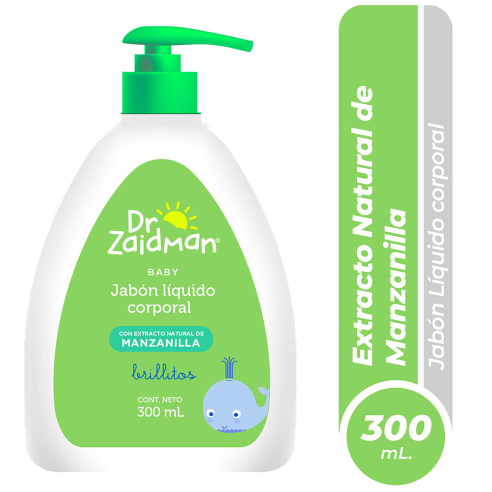 Jabón Líquido para Bebé DR ZAIDMAN Manzanilla Frasco 300ml