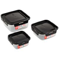 Set de Tápers GOOD&GOOD BB Cuadrados 1200ml+750ml+350ml