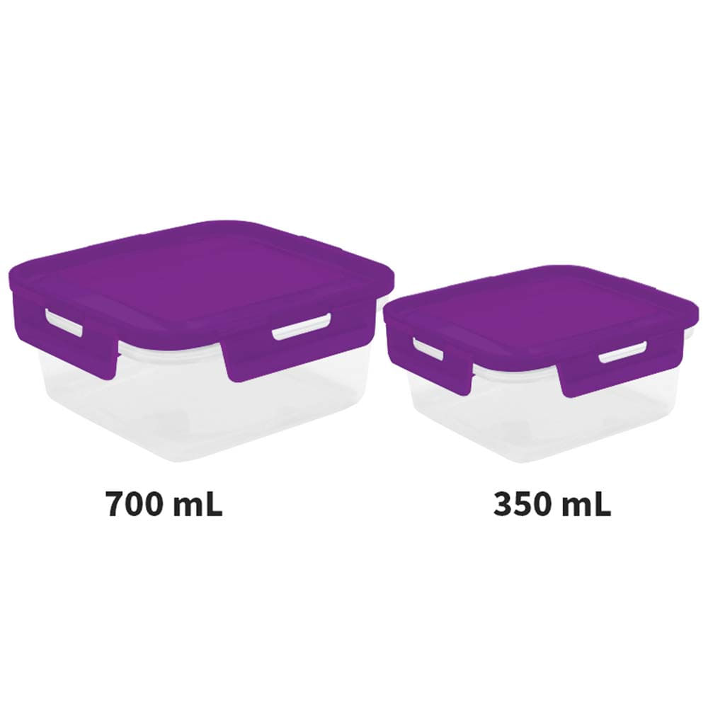 Set de Tápers GOOD&GOOD BB Cuadrados 700ml + 350ml