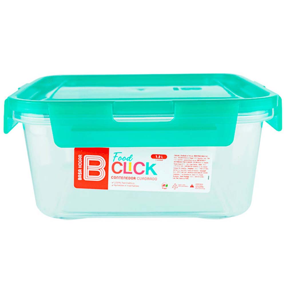 Contenedor BASA BB Click 1200ml Cuadrado (Modelos Aleatorios)