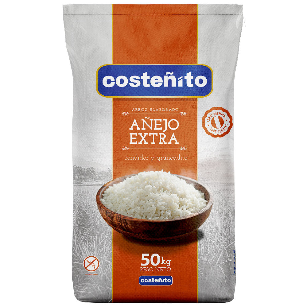 Arroz Añejo Extra COSTEÑITO Saco 50Kg