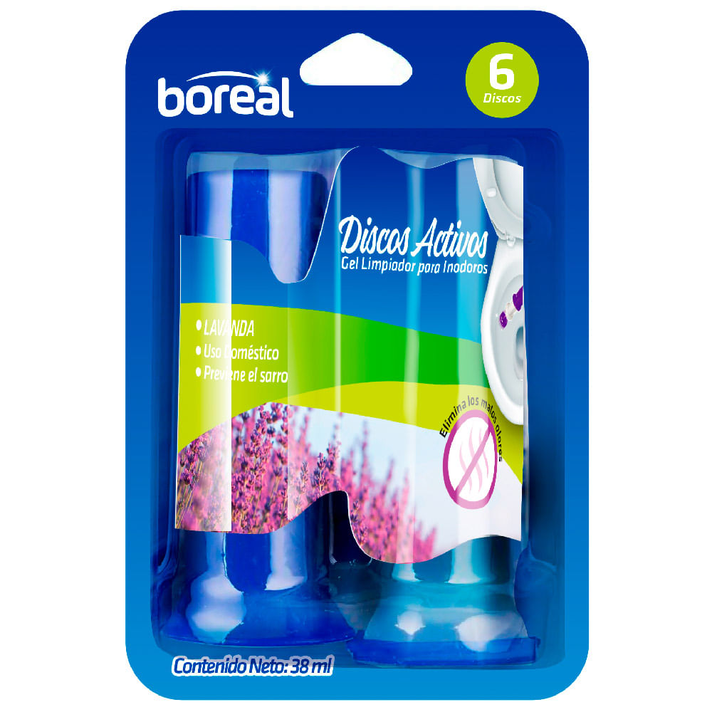 Discos Activos Aplicador BOREAL + Discos Lavanda Paquete 6un 38ml