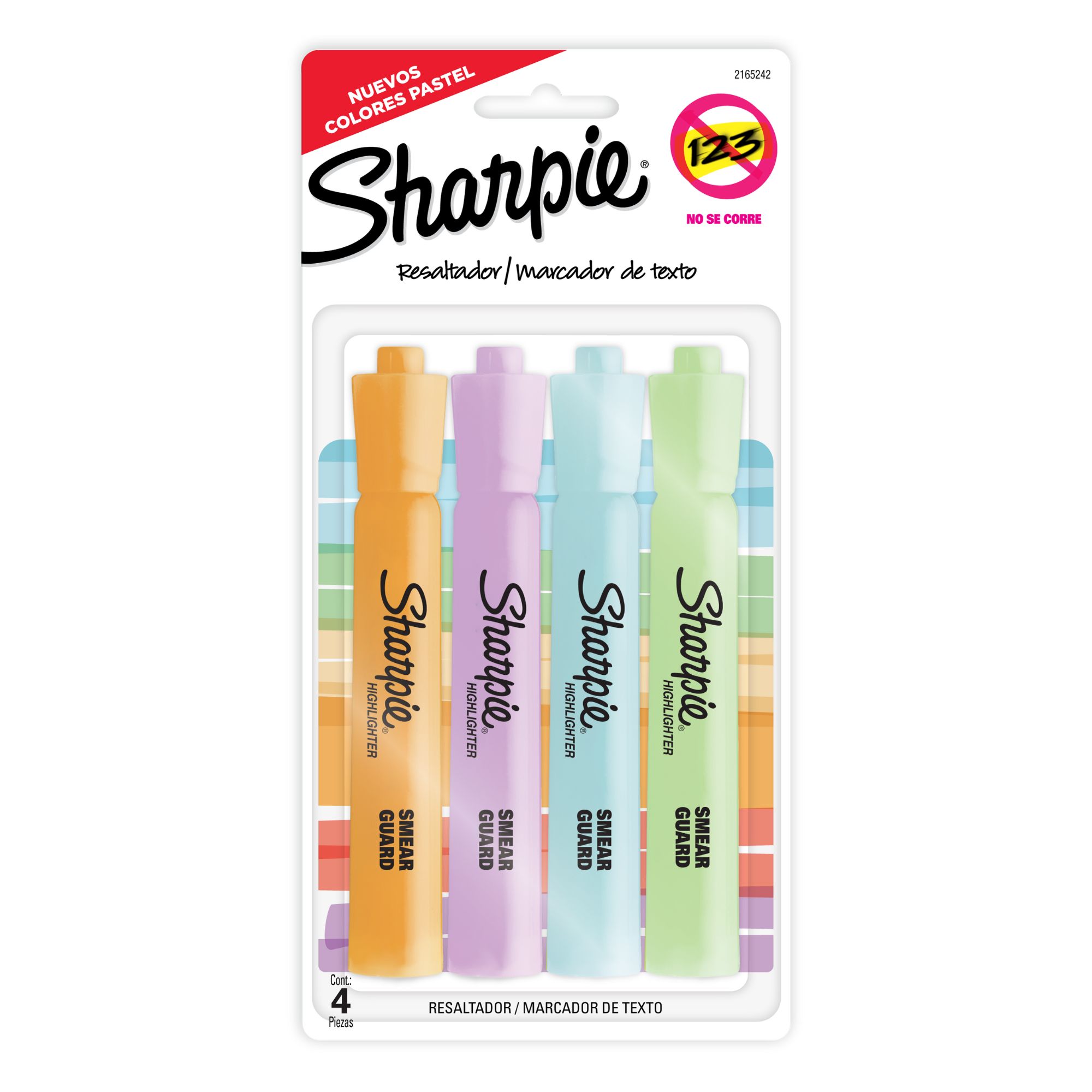 Resaltador SHARPIE Colores Past X4