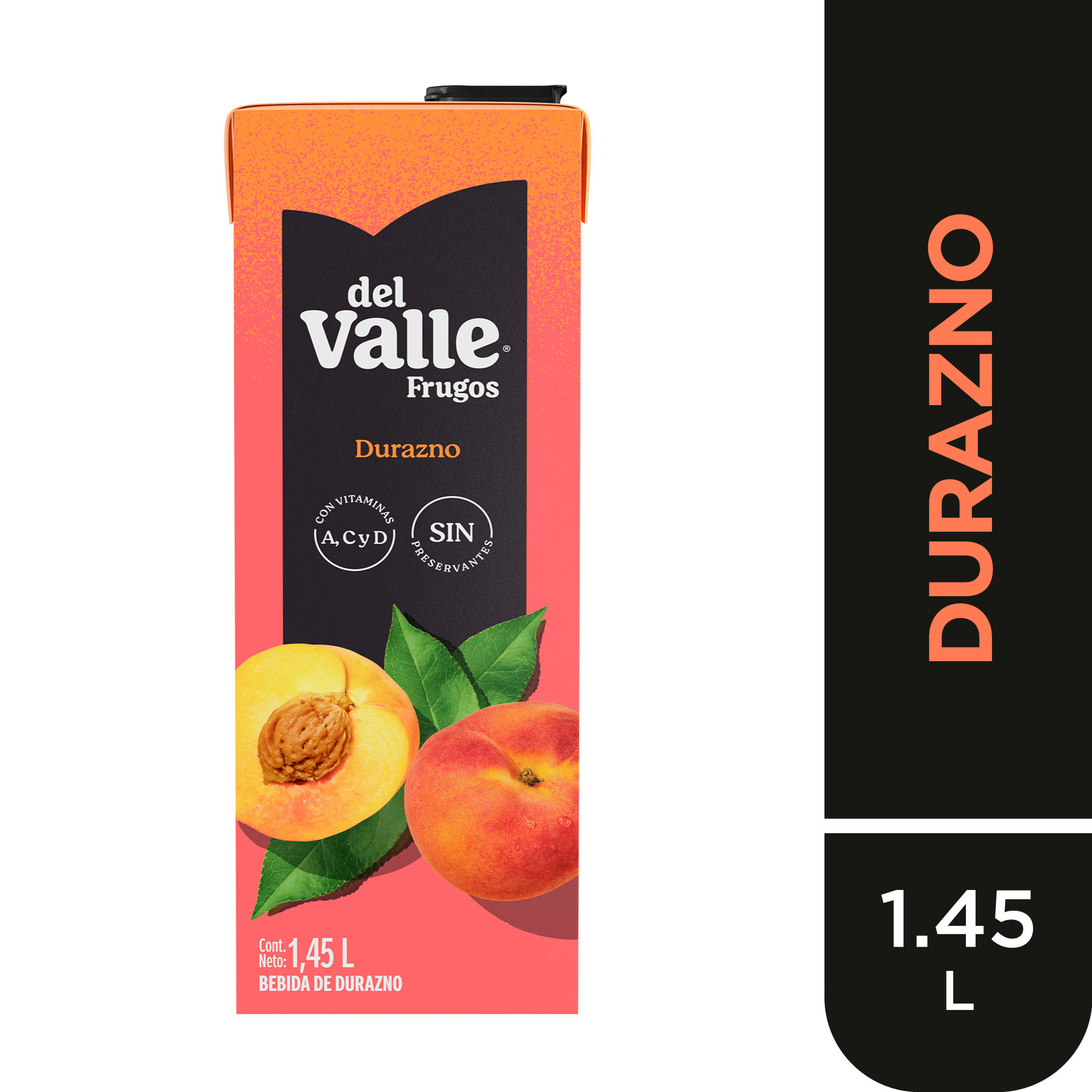 Bebida FRUGOS Sabor a Durazno Caja 1.45L