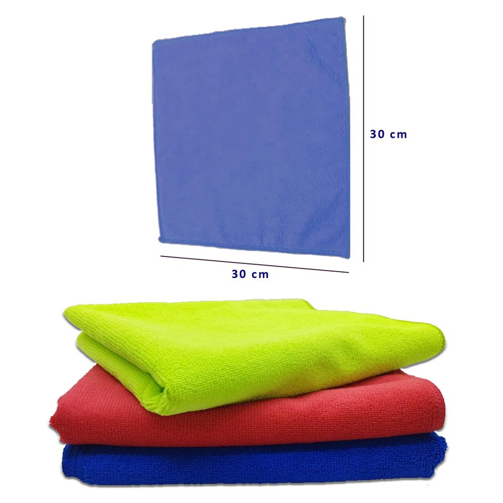 Pack 3 und PAÑO Microfibra 30 cm x 30 cm NO Ojal Color Variado