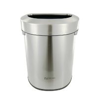 Papelera de Acero Inoxidable 87L Magnum (50.6x31.3x82.6cm) - Resistente y Práctica 984408601