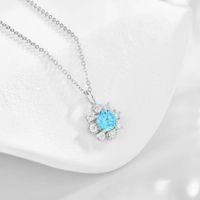 Collar Flor de Hielo Brillante  - Plata 925