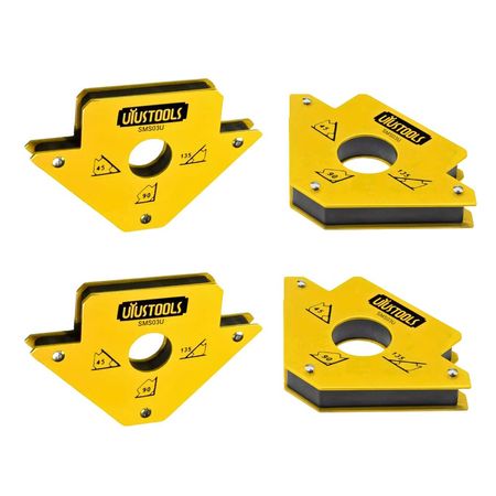 Pack 4 Escuadras magnéticas para soldar de 25 Lb 3 pulgadas  UYUSTOOLS