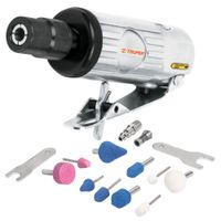 Kit mini esmeriladora neumático, 16 piezas, 1 maletín TRUPER