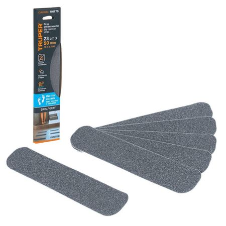 Cinta antideslizante antiderrapante 23cm x 50mm GRIS para baño