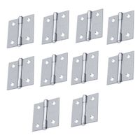 Bisagra cuadrada 2"" pulgadas acero cromo mate, Hermex Pack 10 piezas