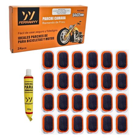 Parches para cámara de llantas 24pzs bicicleta motocicleta