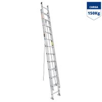 Escalera telescópica, 24 peldaños, Truper