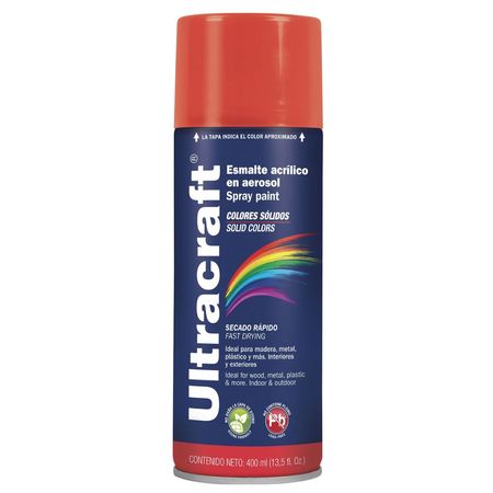 Pintura spray color ROJO BRILLANTE ULTRACRAF
